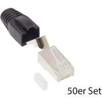 Good Connections Netzwerkstecker Cat.6A RJ45 geschirmt für Cat.7 Kabel 50x sw.