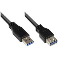 Good Connections USB 3.0 Verlängerungskabel 1,8m St. A zu Bu. A schwarz
