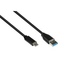 Good Connections USB 3.2 Gen.2 Anschlusskabel 0,5m St. A/ St. USB-C schwarz
