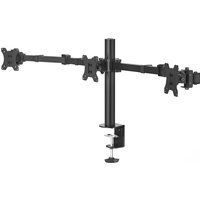 Hama 00118495 Monitorhalterung, 3 Monitore, höhenverstellbar, schwenk-/neigbar, 13“ - 27