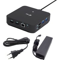 i-tec USB-C Pro Docking Station – 4K-Auflösung, 2x HDMI, 1x DP, 5x USB-A, 2x USB-C, Gbit-LAN, inkl. 100W Netzteil