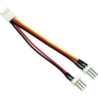 InLine® Lüfter Adapterkabel, 3pol Molex BU an 2x 3pol Molex ST, 100er Pack