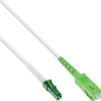 InLine® LWL Simplex Kabel, FTTH, LC/APC 8° zu SC/APC 8°, 9/125µm, OS2, 25m