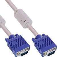 InLine® S-VGA Kabel, 15pol HD Stecker / Stecker, grau, 5m