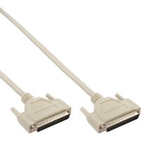 InLine® Serielles Kabel, 37pol Stecker / Stecker, vergossen, 1:1 belegt, 2m