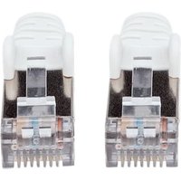 INTELLINET Patchkabel Cat6a-Stecker/Cat7-Rohkabel 7,5m weiß