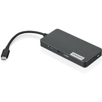 Lenovo 7-in-1 USB-C Hub Schwarz, HDMI, 3x USB-A, Ethernet, 1x USB-C, Card Reader