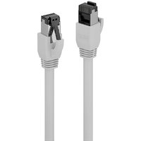 LINDY Patchkabel Cat.8.1 S/FTP LSZH Kabel, grau, 2m