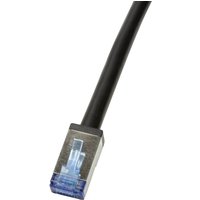 Logilink Outdoor PE Patchkabel CAT.6A S/FTP, schwarz, 15,0m