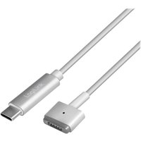 Logilink USB-C Ladekabel zu Apple Mag Safe 2charg. 1,8m,silb
