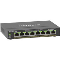 NETGEAR GS308EPP PoE Switch 8 Port Gigabit Ethernet LAN Switch PoE+ 123W Plus (Managed Netzwerk Switch PoE mit IGMP Snooping, QoS, VLAN, lüfterloses Metallgehäuse)