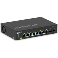 NETGEAR GSM4210PX AV Line M4250-8G2XF-PoE+ 220W fully managed Desktop-Switch mit Einbauhalterung