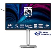 Philips 24B2U4301 23.8 Zoll Full HD IPS Office Monitor 16:9 120 Hz DP/HDMI//USB-C PD96W/LAN Docking