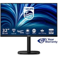 Philips 32B2U3601 31.5 Zoll QHD IPS Office Monitor 16:9 100 Hz DP/HDMI/USB-C PD90W/LAN Docking