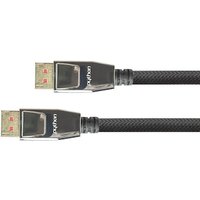 PYTHON DisplayPort 1.4 Kabel 5m 8K UHD @ 60Hz vergoldet OFC St./St. schwarz