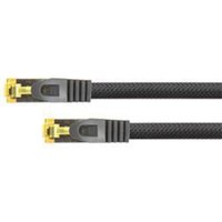 Python Patchkabel mit Cat.7 Rohkabel S/FTP PiMF halogenfrei 10m schwarz