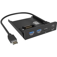 RaidSonic Icy Box IB-HUB1419-i3 USB Hub und Card Reader für 3,5” Schacht