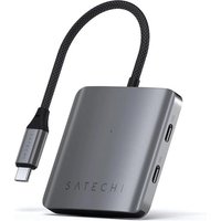 Satechi USB-C PD (1x 75W) 4-Port Hub Space Grau