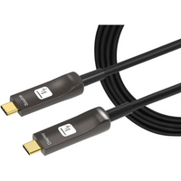 Techly Aktiv USB-C AOC Glasfaserkabel 4k -- 20m