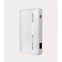 Tucano Powerbank 24000mAh USB-C PD 120W + USB-C Kabel Weiß