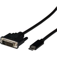 USB Typ C - DVI-D Kabel, USB Typ-C -- Stecker - DVI-D Stecker, 1080P, 2m